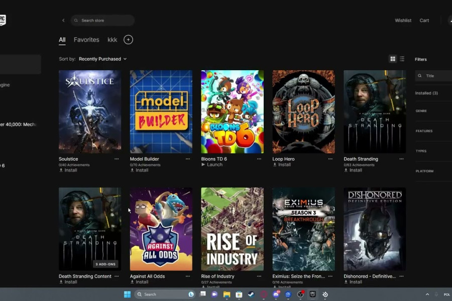 Epic is working on a 'ground-up rebuild' of its launcher that will be 5x faster